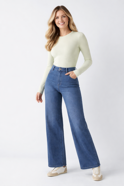 The Sculpt Wide-Leg Jean